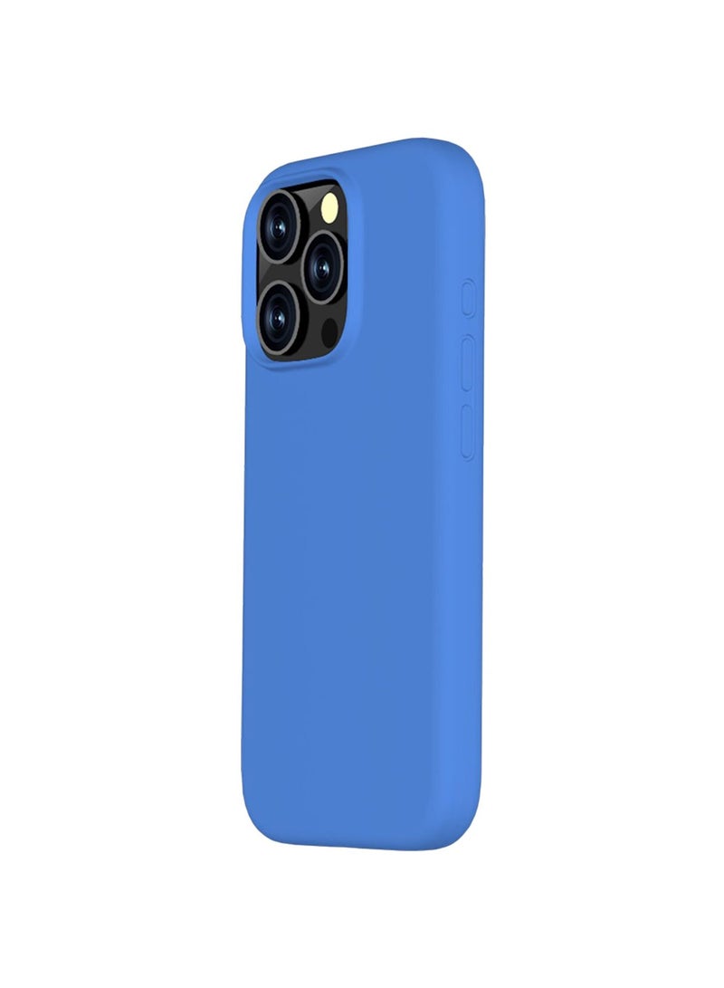 iPhone 16 Pro MagSafe Silicone Case, Premium Protective Cover, Slim Shockproof Design, Supports Wireless Charging, Blue - Image 3
