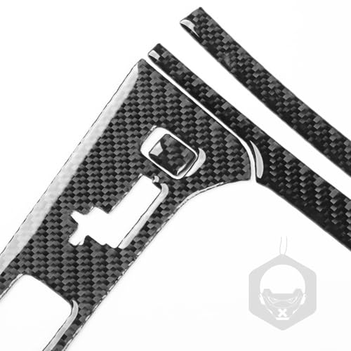 PJFUS Real Premium Carbon Fiber Sticker Car Center Console Gear Shift Transmission Panel Trim Compatible with Mazda CX-9 CX9 2016 2017 2018 2019 2020 2021 2022 2023 Auto Interior Accessories Black - Image 5