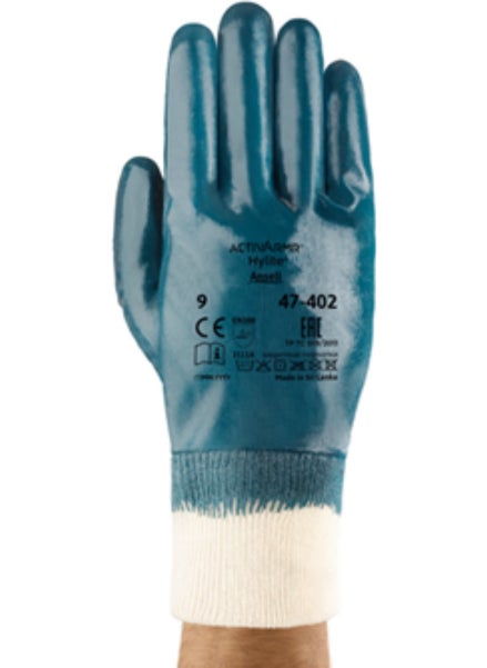 Ansell Activarmr Hylite 47-402 Full Covered Oil-Repellent Work Gloves  - Image 2