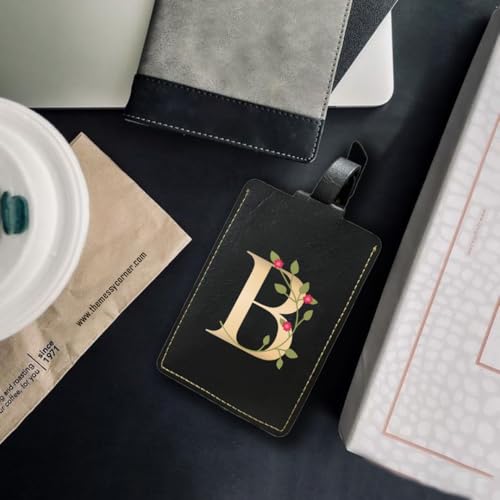 The Messy Corner Blossom Luggage Tag | Luggage Tag for Men & Women | Alphabetical Initial Travel Tag | Travel Identification Tag for Bag & Backpacks | Unisex Travel Gift |AZ| (G) - Image 5