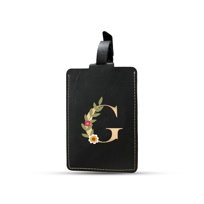 The Messy Corner Blossom Luggage Tag | Luggage Tag for Men & Women | Alphabetical Initial Travel Tag | Travel Identification Tag for Bag & Backpacks | Unisex Travel Gift |AZ| (G) - Image 2