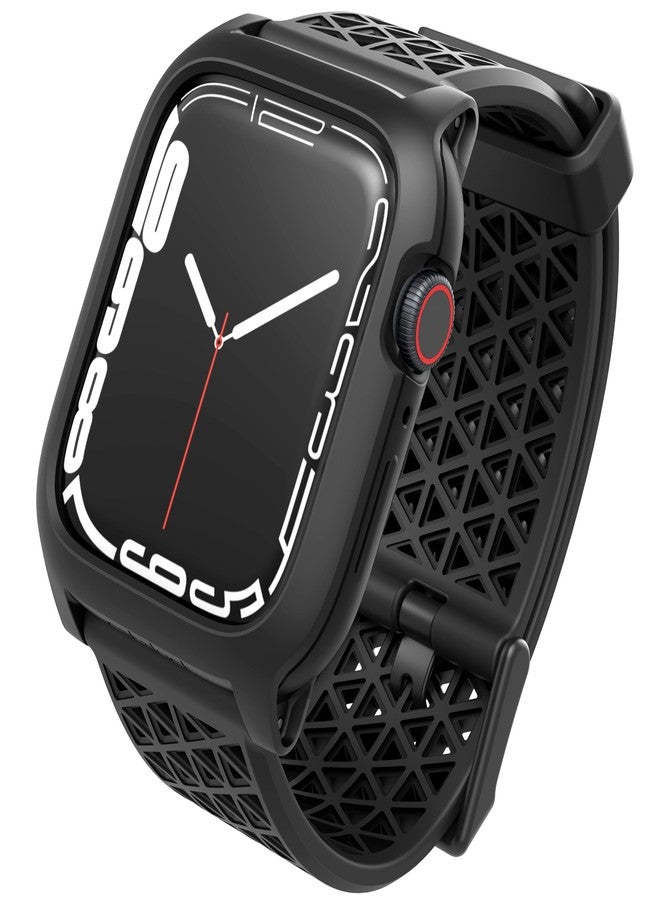 Catalyst Active Defense Case Designed for Apple Watch Series 9/8/7 45 mm, Drop Proof 10ft, Shock & Scratch-Resistant, Sport Band, Breathable, Rugged (Stealth Black) - Image 1