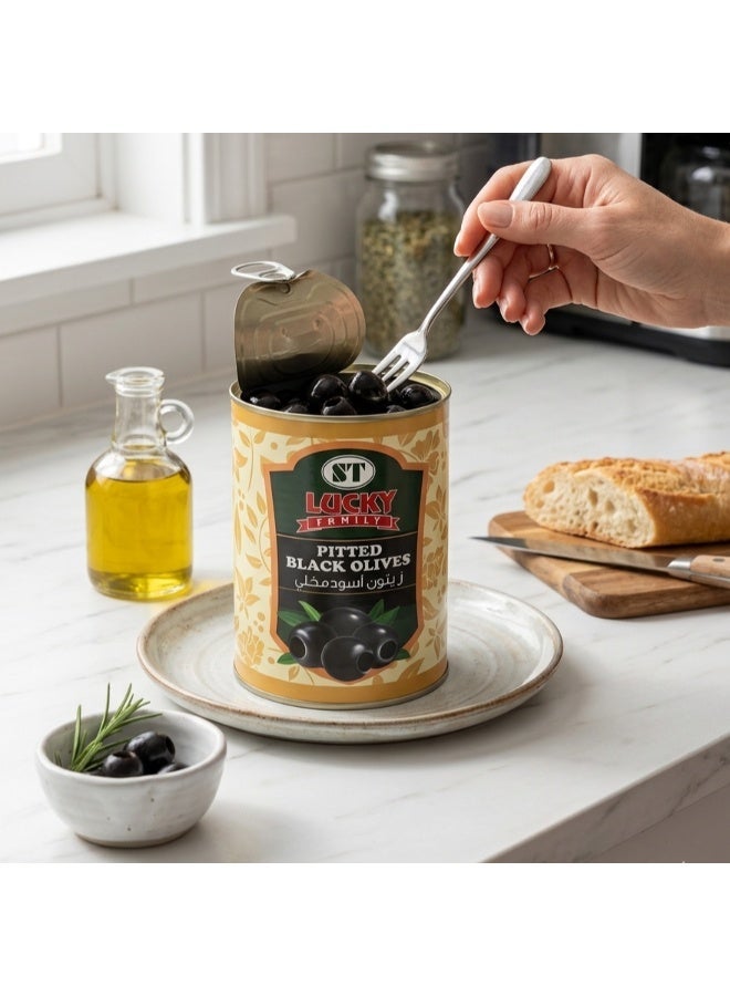 LUCKY FAMILY Pitted Black Olives 3.1kg - Image 2