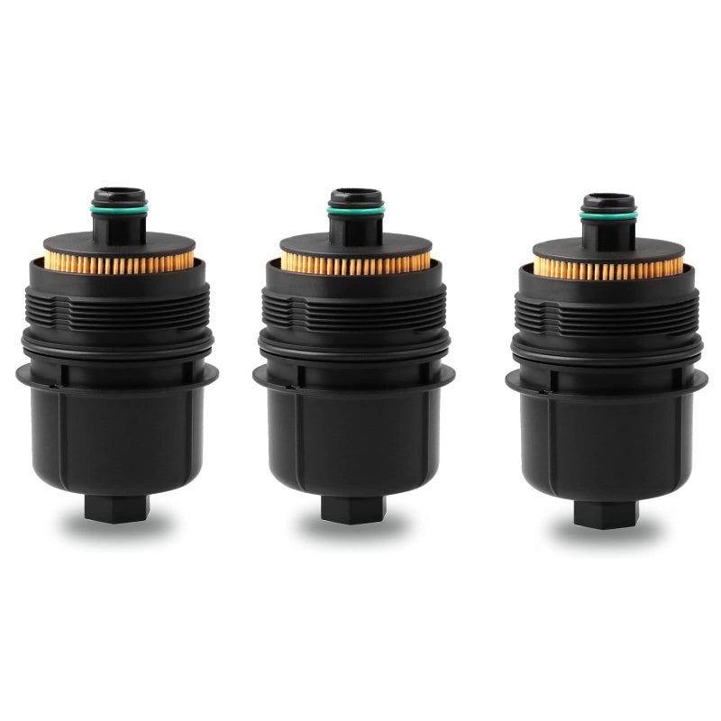 Ecodiesel Engine Oil Filter 68507598AA 68498720AA Compatible with Jeep 20202023 Wrangler JL 20212023 Gladiator 20202023 Ram 1500 DT 3 PCS