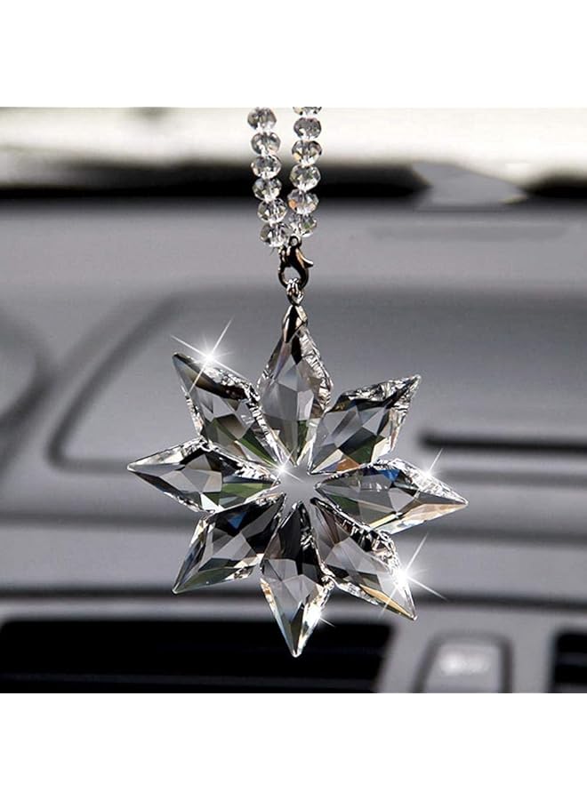 The Bros معلق مرآة كريستال ثلجية خلفية للسيارة - Image 1