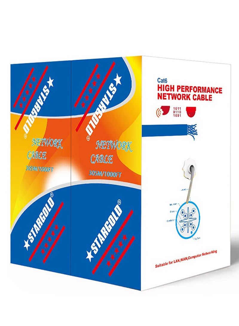 Stargold Cat-6 Ethernet Networking FTP Cable 305 Meters Grey - Image 2