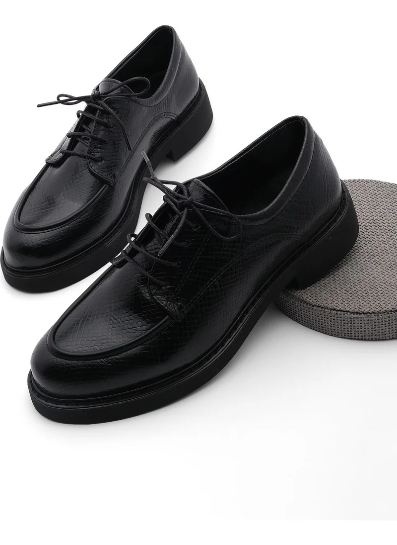 مارجين Women's Oxford Shoes Lace-up Masculine Casual Shoes Nesan