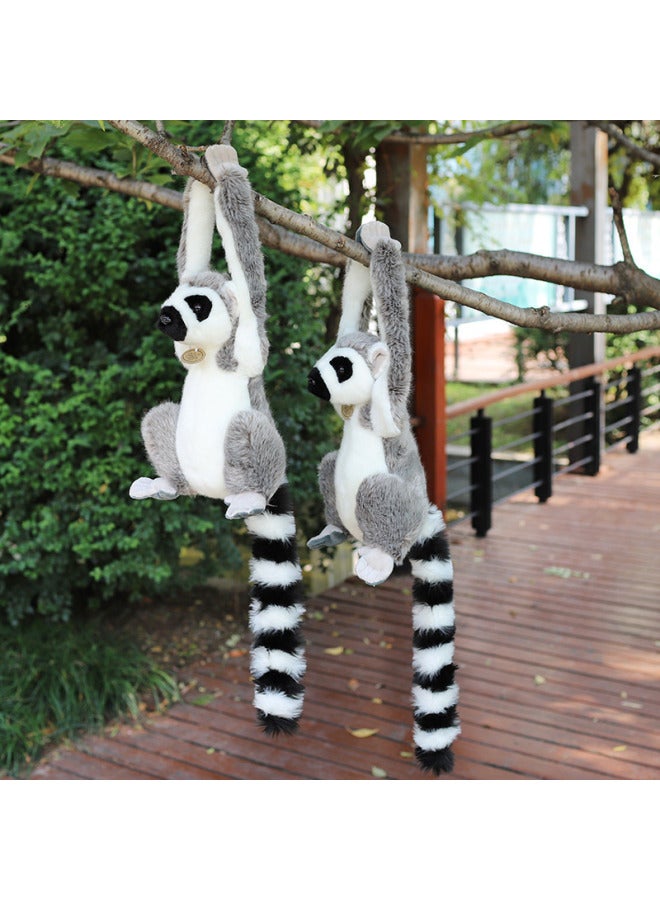 Direct Overseas Doll Lemur Doll Plush Toy Real Fox Doll Monkey Send Children Holiday Gifts-Specifications:30cm (0.28kg)-Color:Fox Monkey Doll-long Arm Style - Image 2