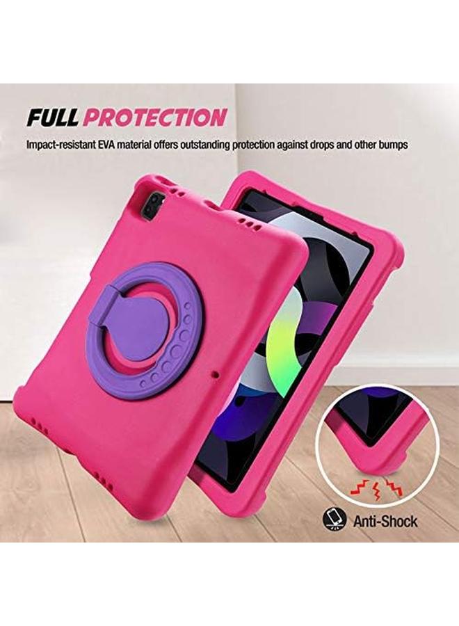 Procases Kids Case For Ipad Air 10.9'' 5Th Gen 2022 4Th Gen 2020 Ipad Pro 11 2020 2018 Shockproof Rotate Handle Fold Stand Lightweight Kids Friendly Case –Magenta - Image 4