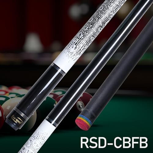 Ray speed Carbon Fiber Pool Cue Stick 125mm Rainbow Tip Low Deflection Pool Stick with Uniloc Pin Joint and Extension Pool Stick20 oz - Image 3