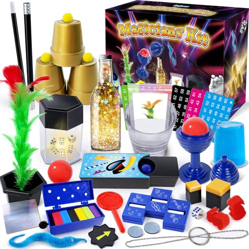 PATIFEED Magic Kit 50 Magic Tricks for Kids with Instructions for Each Trick to Perform Christmas Halloween Magic Set for Girls Boys Beginners - Image 1