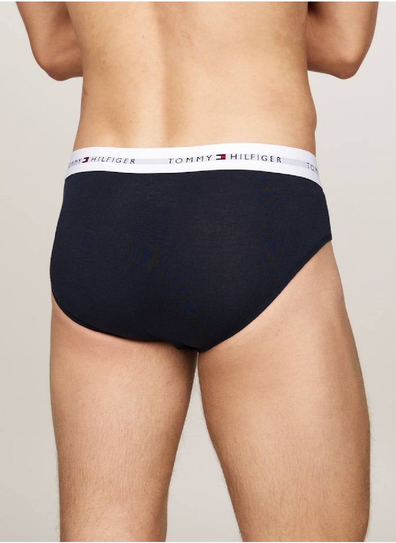 TOMMY HILFIGER Men's 3 Pack Briefs - Cotton, Multicolour  - Image 5