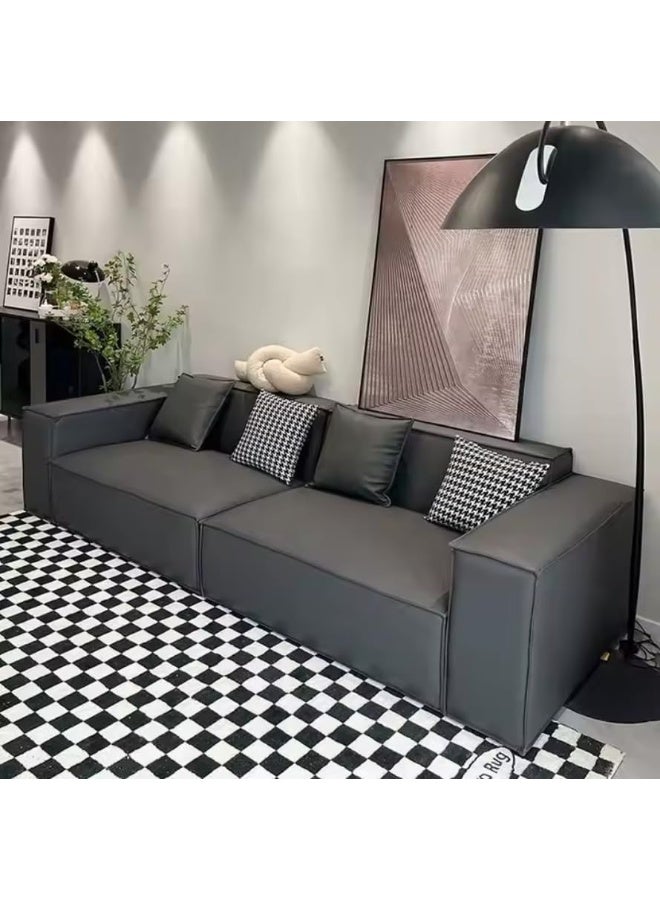 Zayn comforts Elegant and Spacious Fabric Sofa Set 2 Seater â€“ Sleek Design for a Comfortable Living Room (Dark Grey) - Image 1