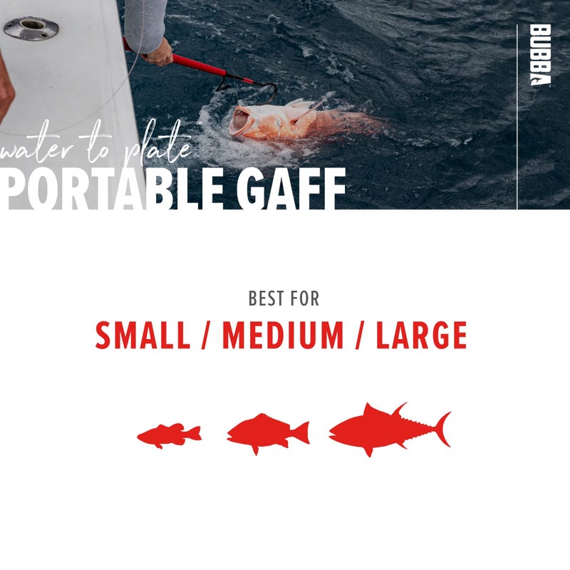 BUBBA Portable Gaff with Stainless Steel Offset Hook, Non-Slip Grip Handle and Carbon Fiber Shaft for Fishing, Boating and Outdoors - Image 5