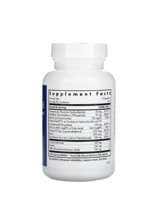Allergy Research Group - Super Vitamin B Complex 120 Vegetarian Capsules - Image 1
