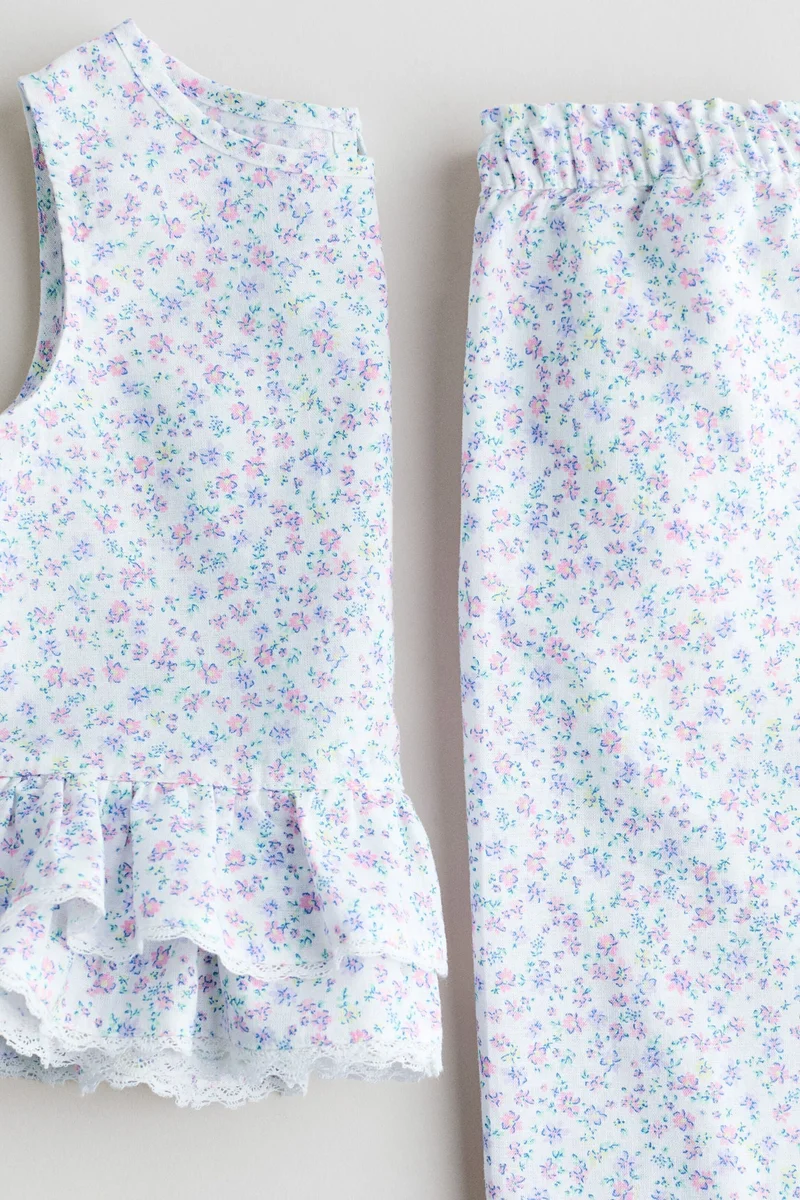 H&M  2-piece linen-blend set for Women | Best Price UAE