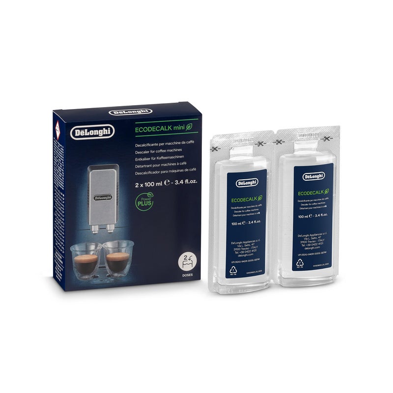 De'Longhi Ecodecalk Descaler  Eco-Friendly Universal Descaling Solution For Coffee & Espresso Machines  2-Pack (1 Use Per Pack) - Image 1