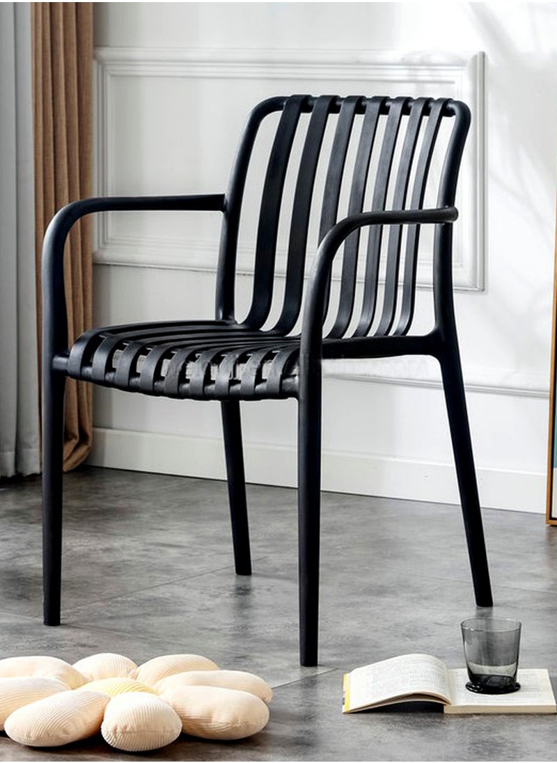 Living - Stackable outdoor modern hotel plastic restaurant dining chair chairs for events coffee shop - Image 1