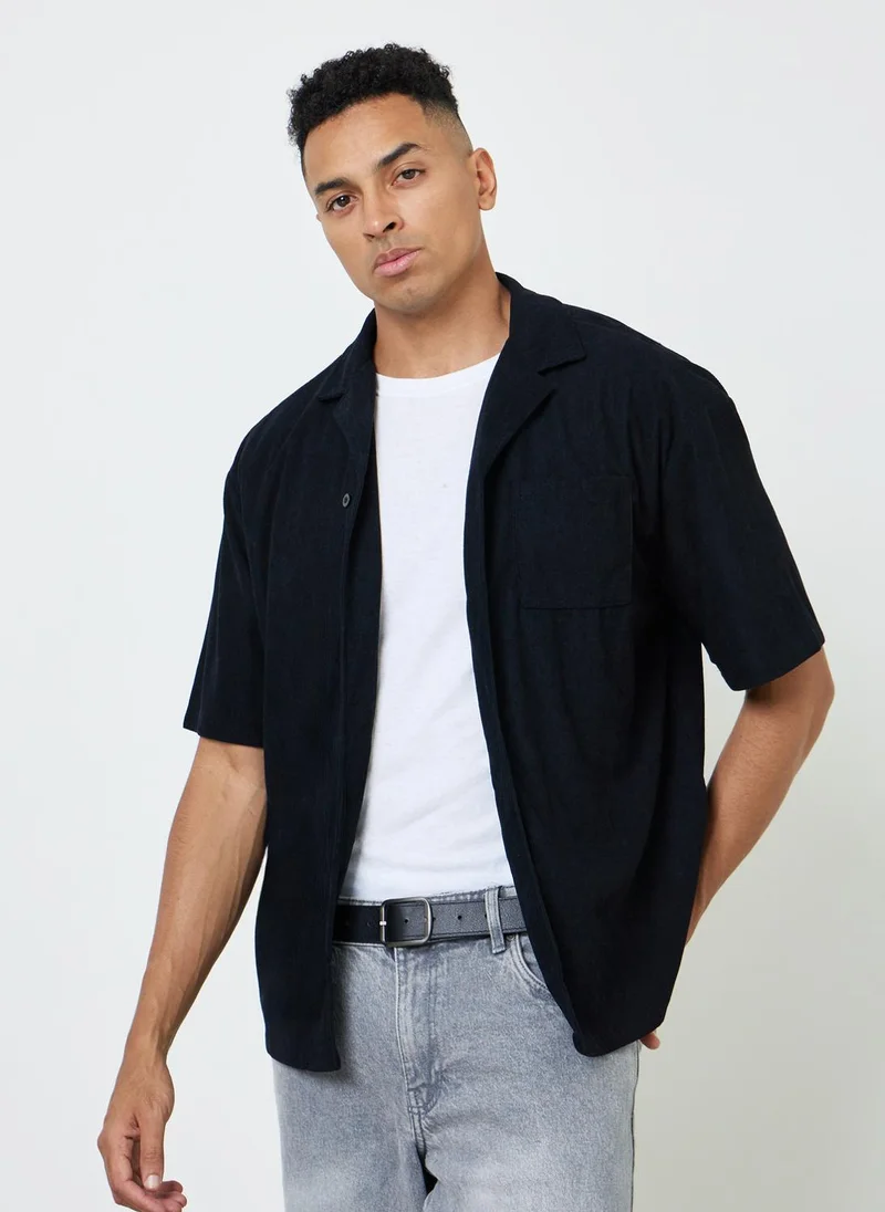 Take Two Men Solid Casual Shirt with Pocket