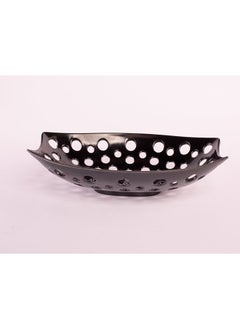 Bright Designs Melamine Fruit Basket 
Set of 1 (L 33cm W 22cm H 9cm) Black  - Image 1