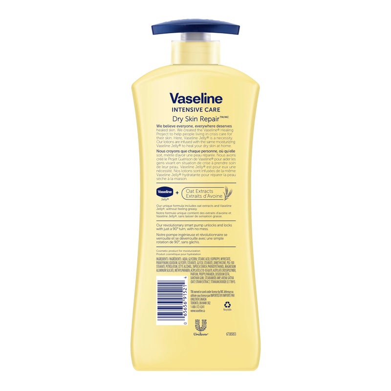 Vaseline Intensive Care Nourishing Moisture Body Lotion for Dry Skin, Made with Ultra-Hydrating Lipids + Pure Oat Extract for Nourished, Healthy-Looking Skin 20.3 oz, 3ct - Image 3