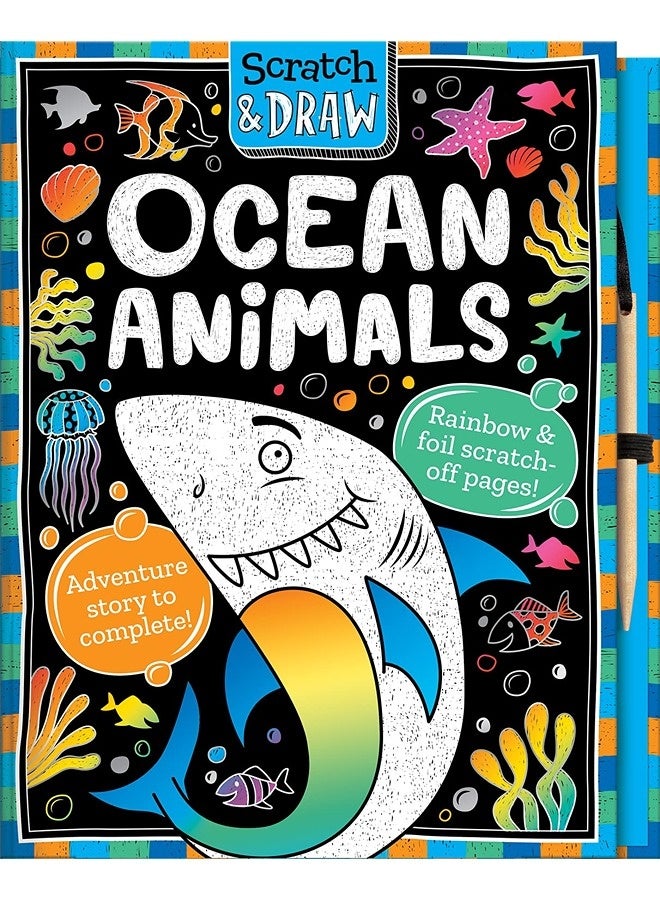 Scratch And Draw Ocean Animals