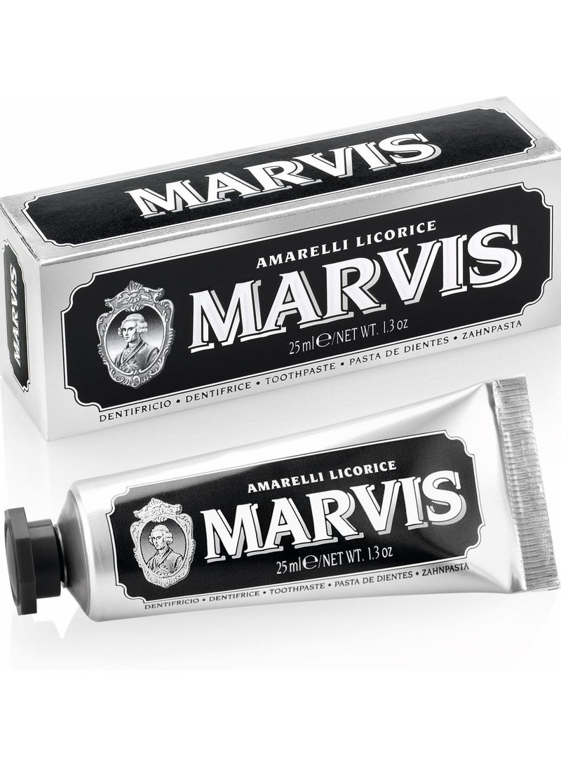 مارفيس مارفس معجون أسنان بعرق السوس و النعناع أميرالي بلون أسود خالي من الفلورايد 25مل مضاد للبكتيريا - Image 1