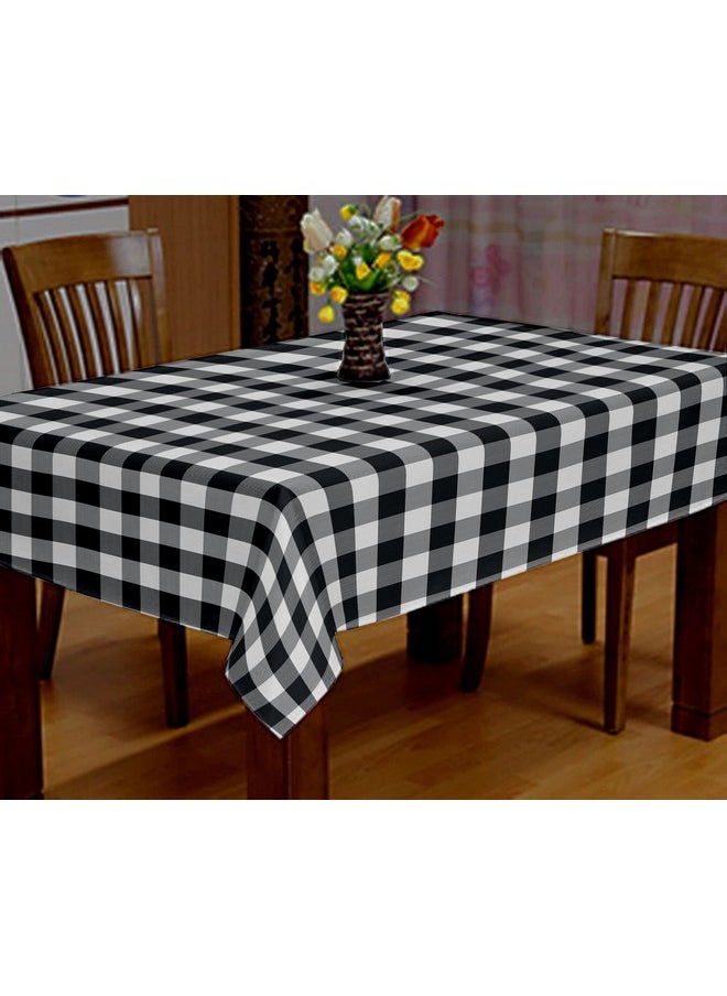 Lushomes Lushomes Table Cover, Buffalo Checks Black Plaid Dining Table Cover Cloth (Size 40 x 40”, Side Table Cloth)  - Image 1