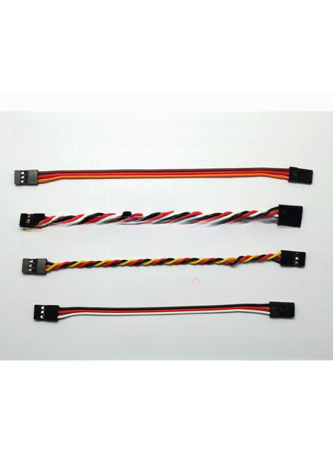 Model Extension Line FUTABA JR Male-to-male Servo Extension Line Anti-interference Flight Control Line Flight Control Line-Color:150mm-yellow Red Brown Parallel 60 Core  - Image 3