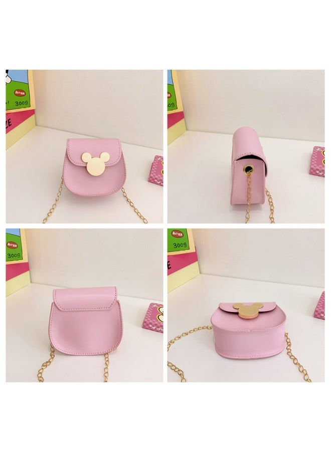 حقيبة سلسلة crossbody للأزياء للبنات ، حقيبة ميكي المغناطيسية للأطفال 11.5 * 11 * 5 سم (حزام الكتف 110 سم) - Image 5