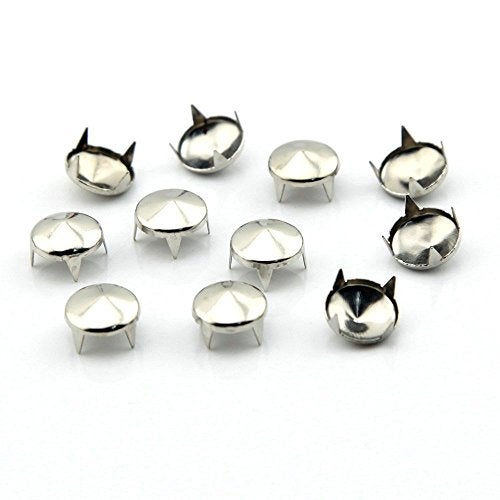 RUTICH 200pcs 5MM Antique Silver Round Dome Metal Studs Spots Nailheads Fastners… - Image 5
