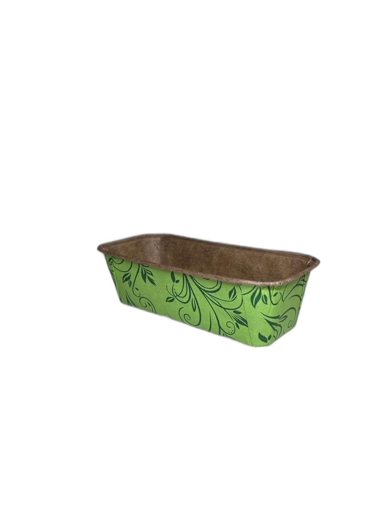 Baekence Bake and Serve Plumpy Cake Mould Green Leaf Non Coated Pack of 30 pcs200 GMS - Image 2