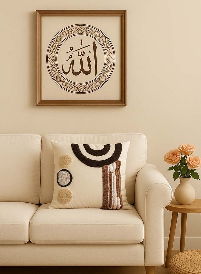 ثمانية فيبيهاوس أغطية وسائد قطنية من الكتان البوهيمي غطاء وسادة من القطن البوهيمي مطرز بنقوش بوهيمية ومزخرفة بنقوش فرو غطاء وسادة للمنزل 45 × 45 سم - Image 2