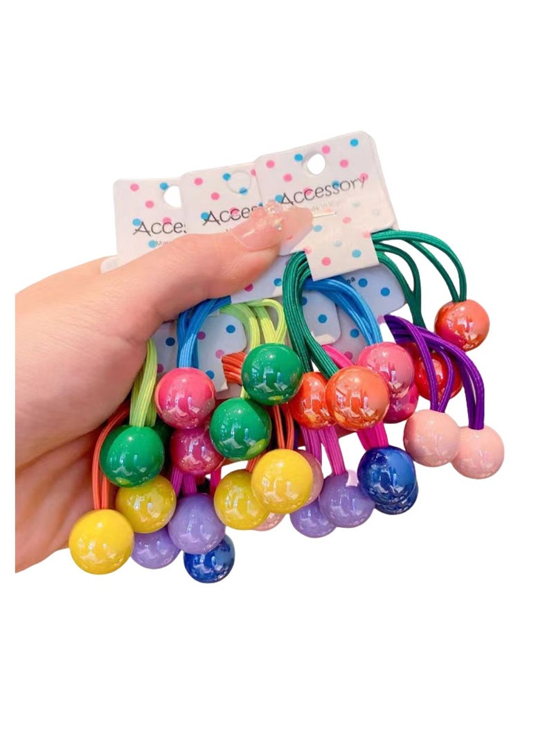 عصابة شعر للأطفال بألوان الحلوى، عصابة رأس مرنة، عصابة شعر مطاطية جميلة، عصابة رأس إكسسوارات شعر الأميرة، 14 قطعة - Image 2