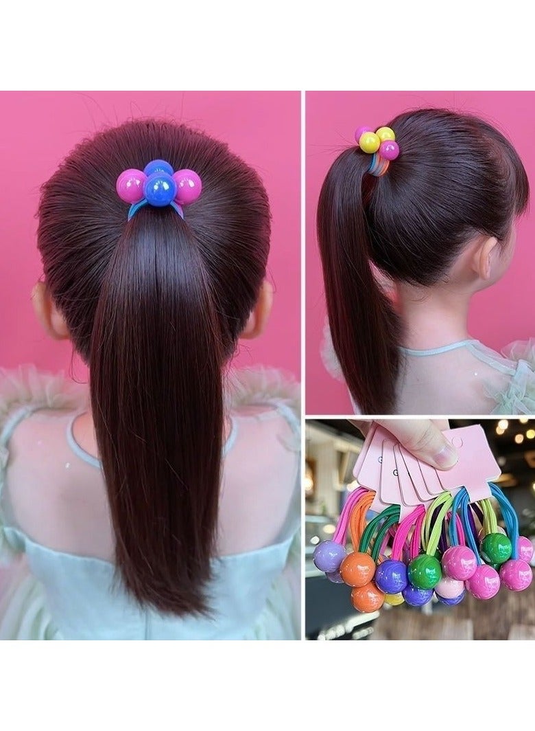 عصابة شعر للأطفال بألوان الحلوى، عصابة رأس مرنة، عصابة شعر مطاطية جميلة، عصابة رأس إكسسوارات شعر الأميرة، 14 قطعة - Image 4