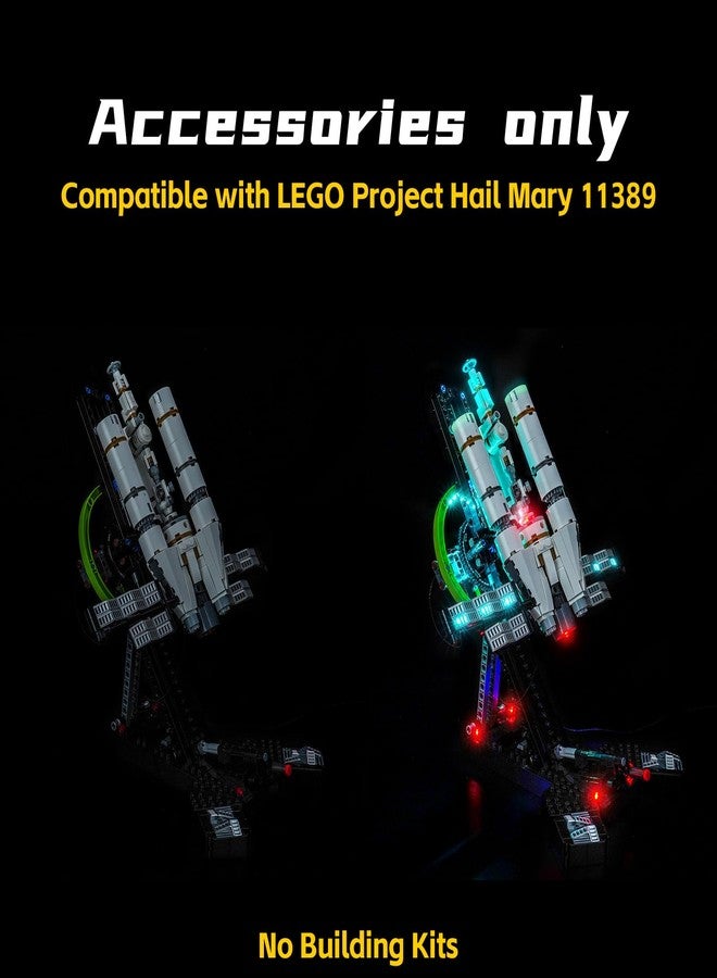 أضواء BrickBling LED متوافقة مع مشروع Lego Hail Mary، طقم إضاءة إبداعي متوافق مع Lego 11389 (أضواء فقط، لا يشمل النموذج) (إصدار الإضاءة الكلاسيكي) - Image 5