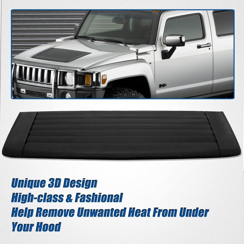 PMFCA Louver Hood Air Vent Grille Panel for 2006-2010 H3 - Image 5