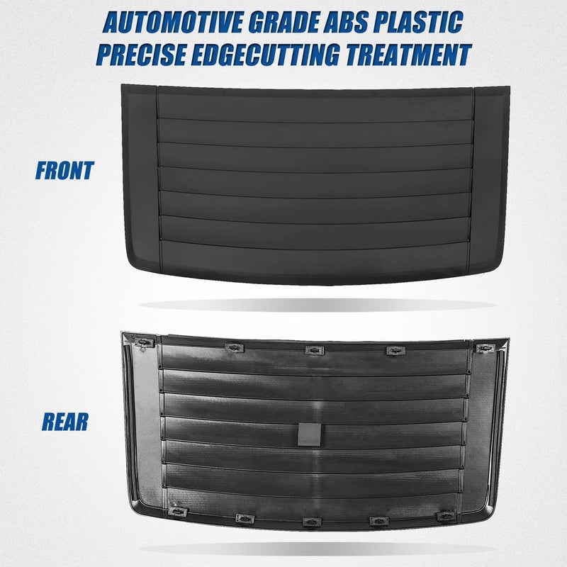 PMFCA Louver Hood Air Vent Grille Panel for 2006-2010 H3 - Image 3