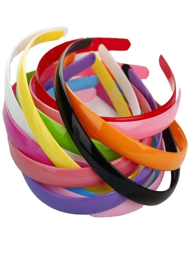 HRBS 15 Set of Stylish Colored Hair Bands for Women, Upgrade Your Hair Game with Trendy Multicolor Hair Bands for Women: Non-Slip Comfortable Plastic Headbands - Image 2