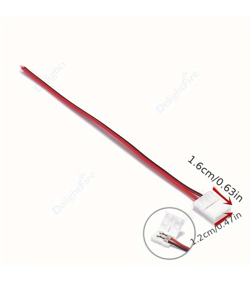 مجموعة من 10 مصابيح LED5050 أحادية اللون مع موصل فريد - Image 2