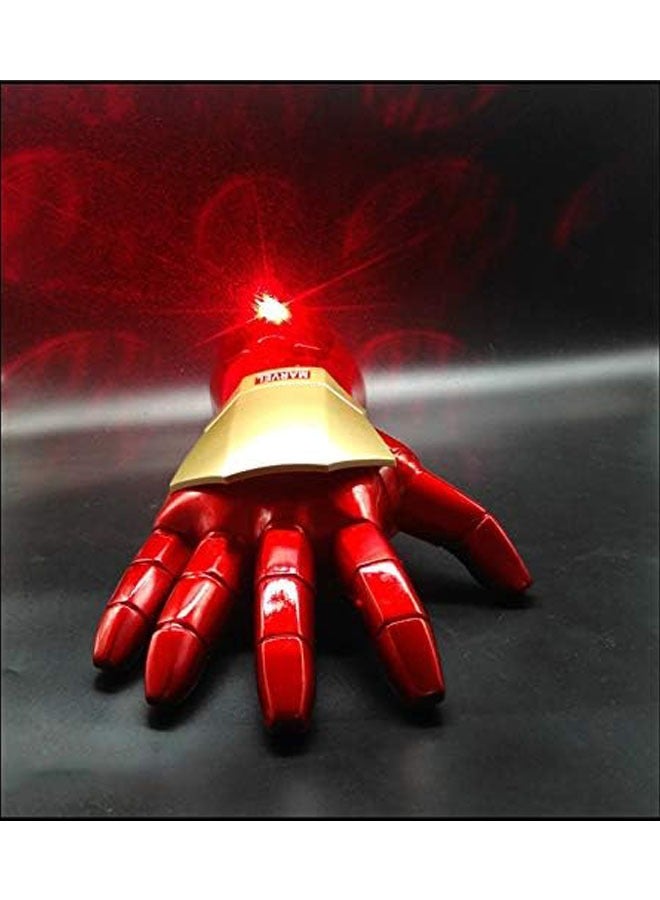 general 1:1 Avengers Iron Man Tony Stark Gloves LED Light Hand Laser Cosplay Toy, Wearable Luminous Model Cos Kids Toys Gifts - Image 3