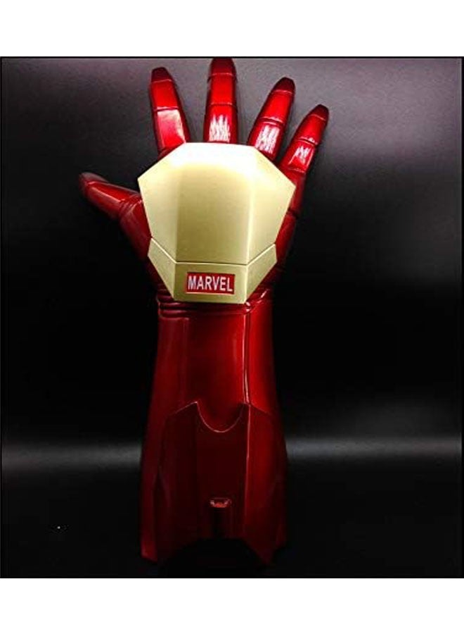 general 1:1 Avengers Iron Man Tony Stark Gloves LED Light Hand Laser Cosplay Toy, Wearable Luminous Model Cos Kids Toys Gifts - Image 2