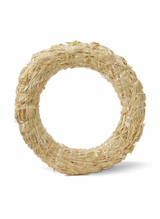 FloraCraft Straw Wreath Form 14 Inch Natural - Image 1