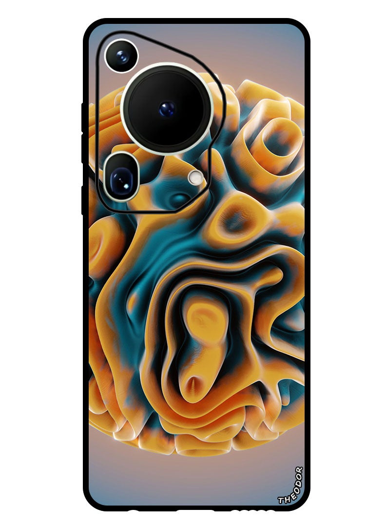 Theodor Protective Case Anti Scratch Shock Proof Bumper Cover For Huawei Pura 70 Ultra ball_sphere_relief - Image 1