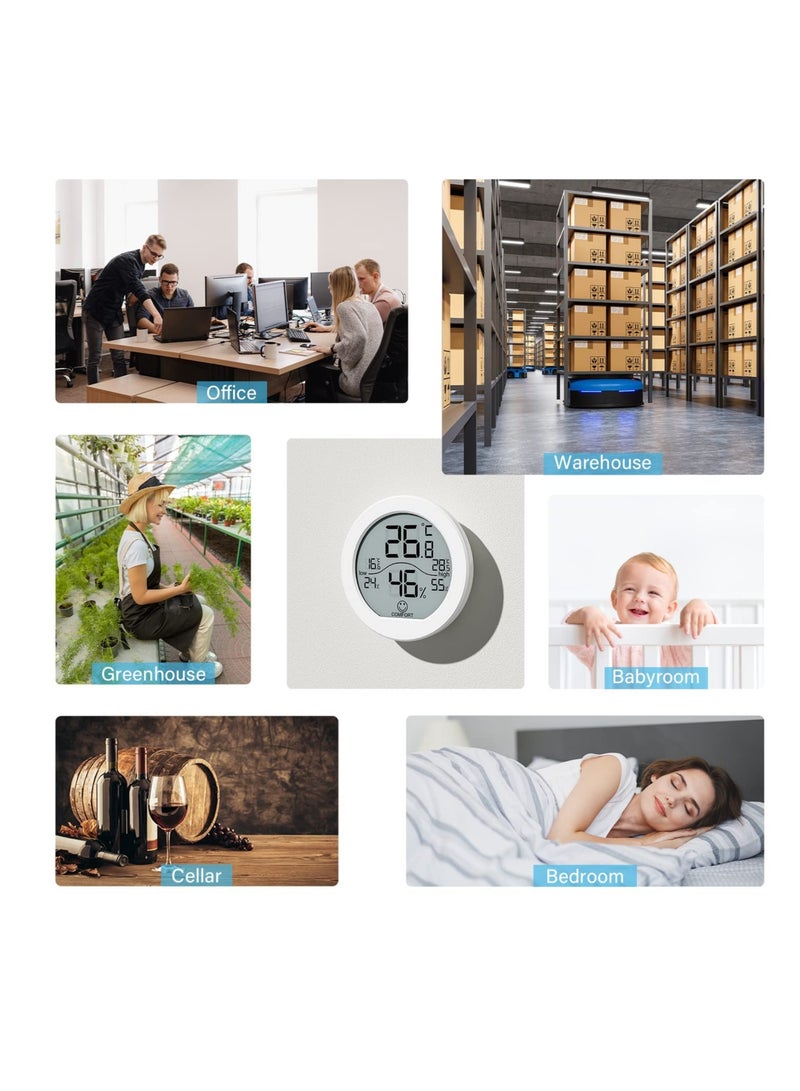 Advanced LCD Room Thermometer & Humidity Gauge - High Accuracy, Easy to Install, Max/Min Records, Durable Design - Image 5