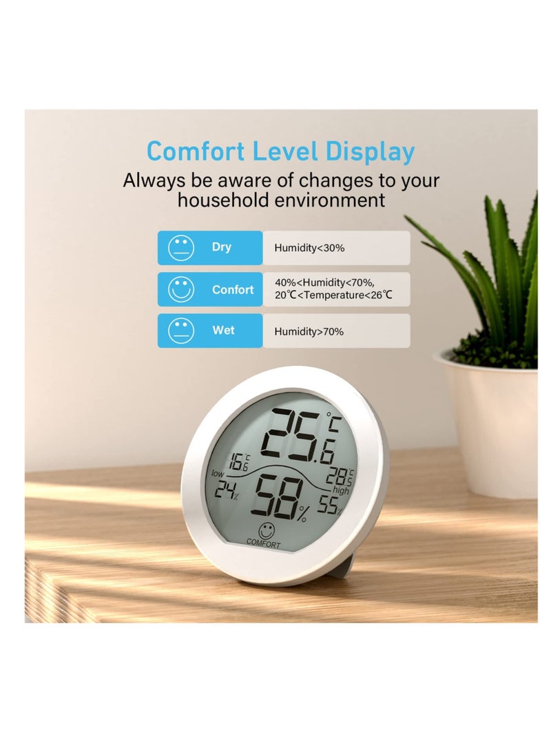 Advanced LCD Room Thermometer & Humidity Gauge - High Accuracy, Easy to Install, Max/Min Records, Durable Design - Image 4