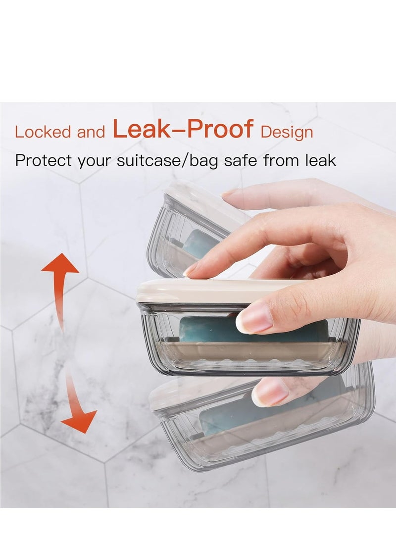 Loquat Soap Holder, Leakproof Travel Soap Case,  Portable Soap Container with Lid for Shower, Gym, and Travel. - Image 3