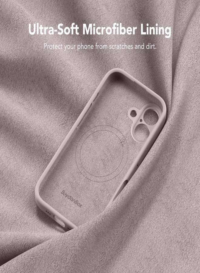 SuydanBox Magnetic for iPhone 17 Case, Compatible with MagSafe, [Full Camera Protection][Screen Protector] Silicone Shockproof Protective Phone Case for iPhone 17 6.3", Hazel - Image 5
