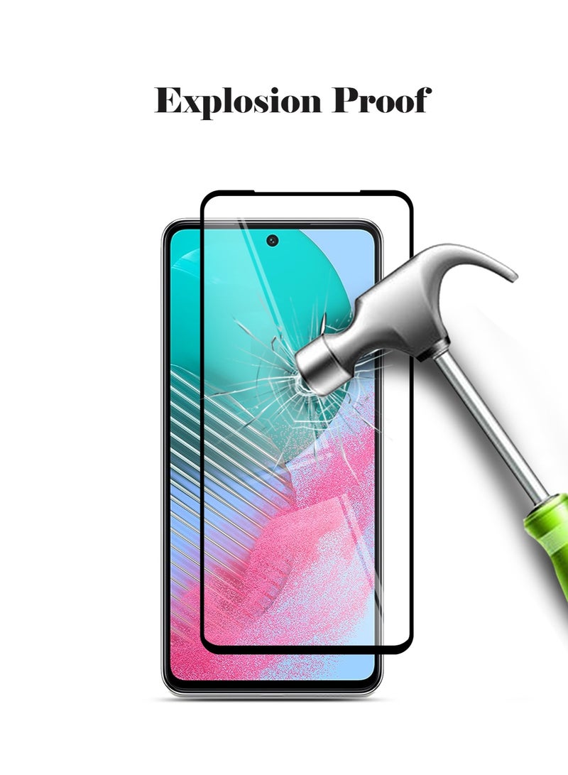 Techie واقي شاشة Techie 5D Full Cover 9H Hardness HD من الزجاج المقوى لهاتف Samsung Galaxy M54 - تقنية مضادة للخدش ومضادة لبصمات الأصابع وخالية من الفقاعات - Image 5