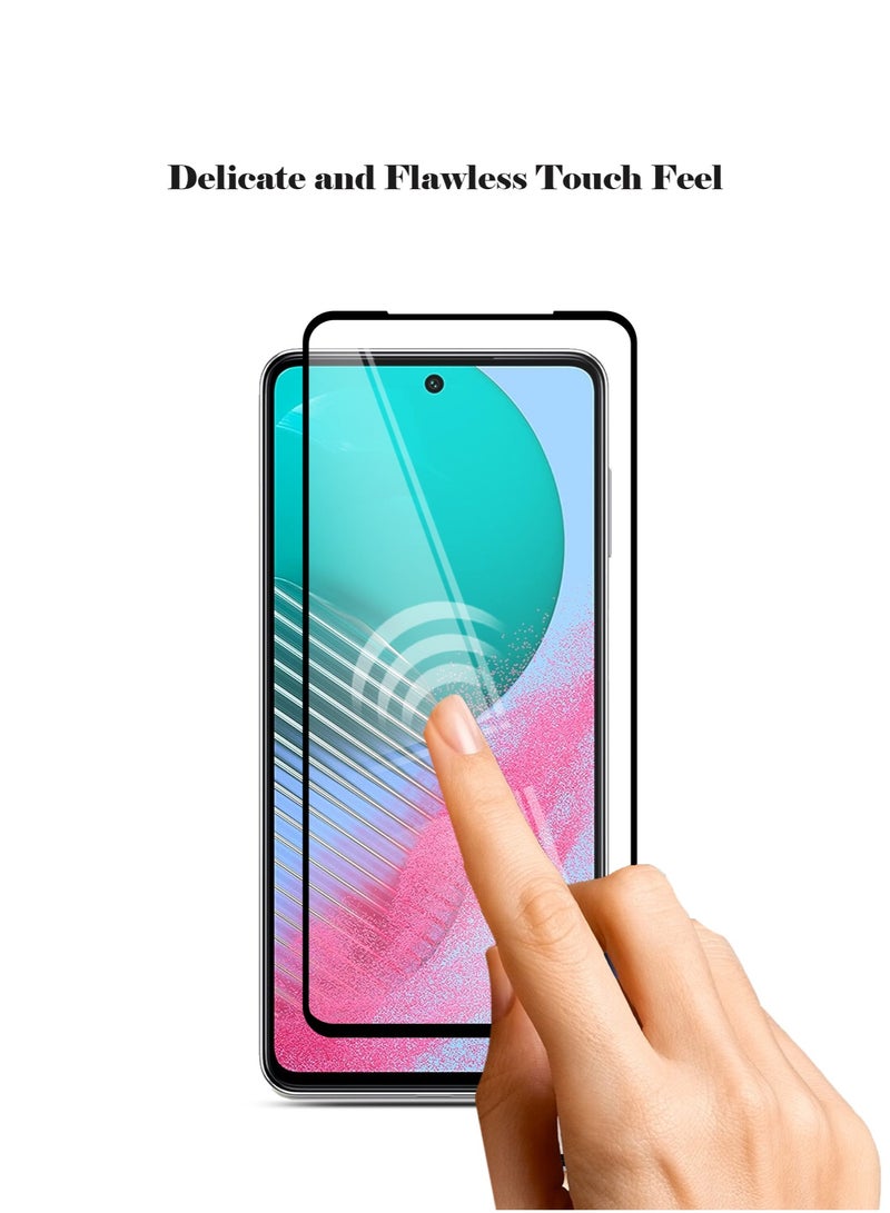 Techie واقي شاشة Techie 5D Full Cover 9H Hardness HD من الزجاج المقوى لهاتف Samsung Galaxy M54 - تقنية مضادة للخدش ومضادة لبصمات الأصابع وخالية من الفقاعات - Image 4